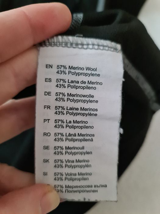Bluzka podkoszulek termiczny damski Helly Hansen r. M Merino wełniany
