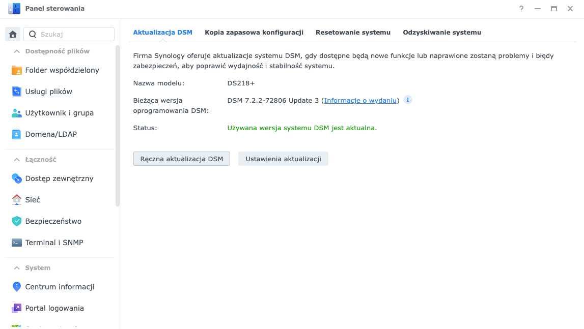 NAS Synology DiskStation DS218+ 2 dyski 6TB