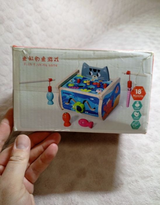 Магнитная развивающая игра "Рыбалка".