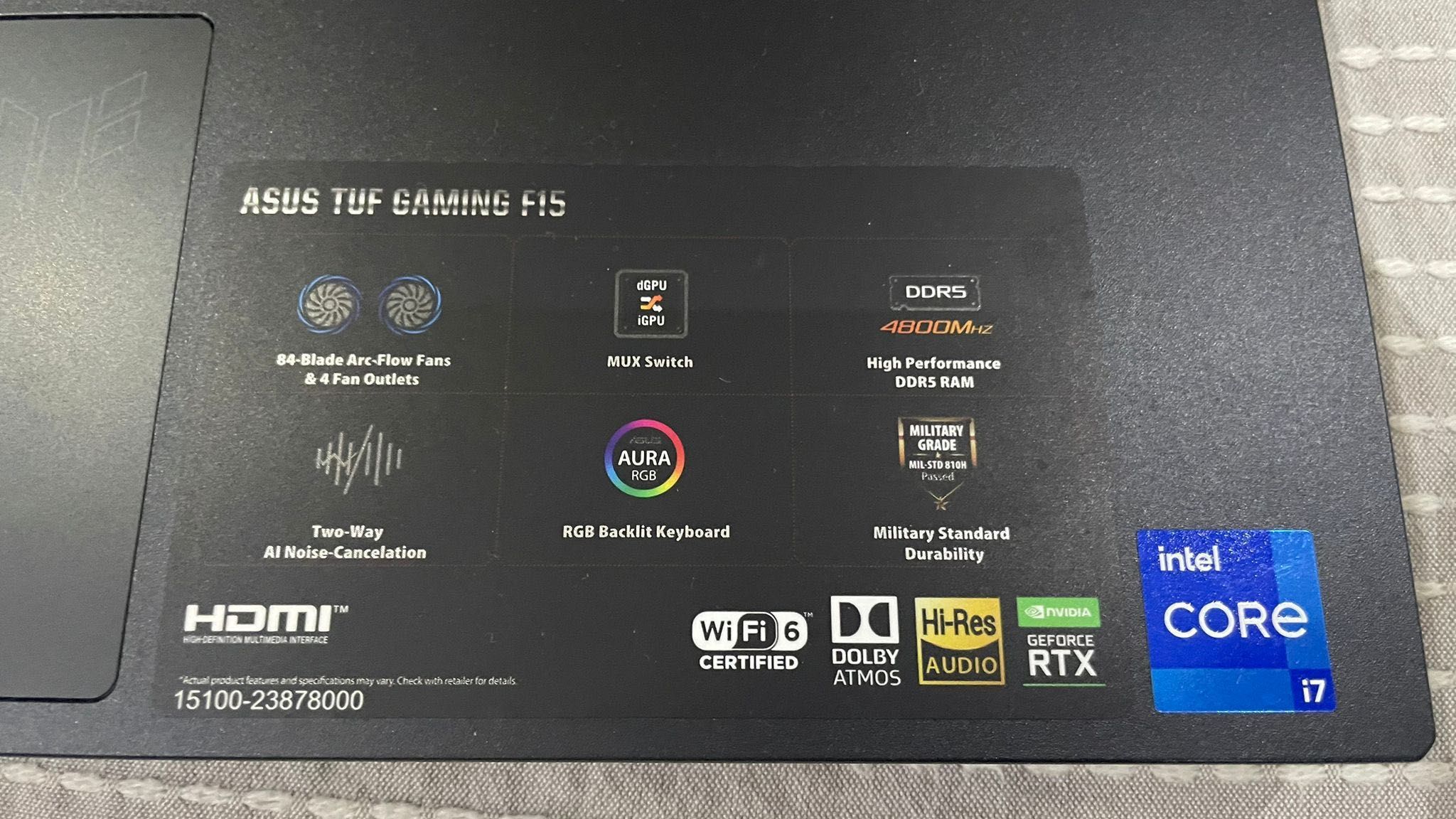 Portátil asus gaming