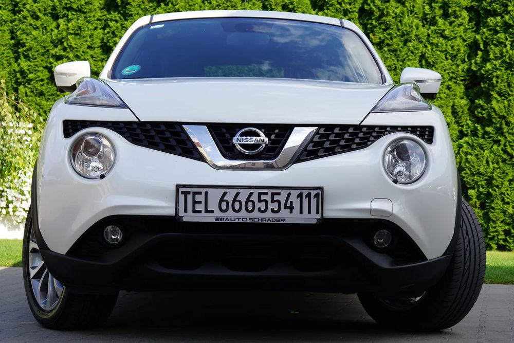Nissan Juke 1.6 TURBO 190 KM biała PERŁA Bezwypadkowy Kamera 360
