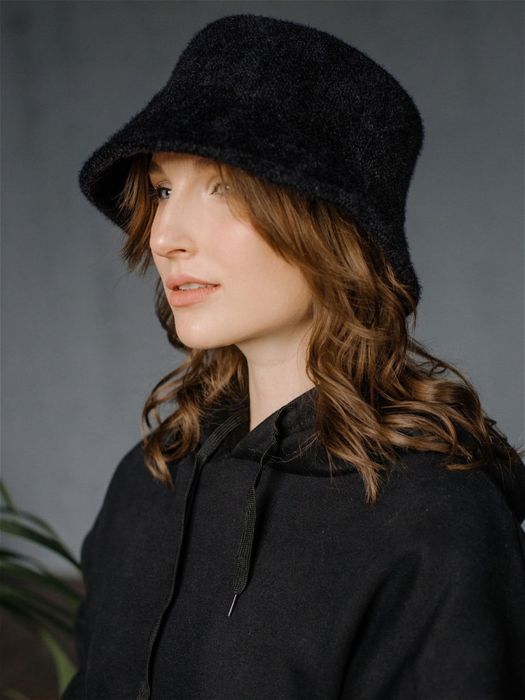 Черная ангоровая панама Debenhams collection