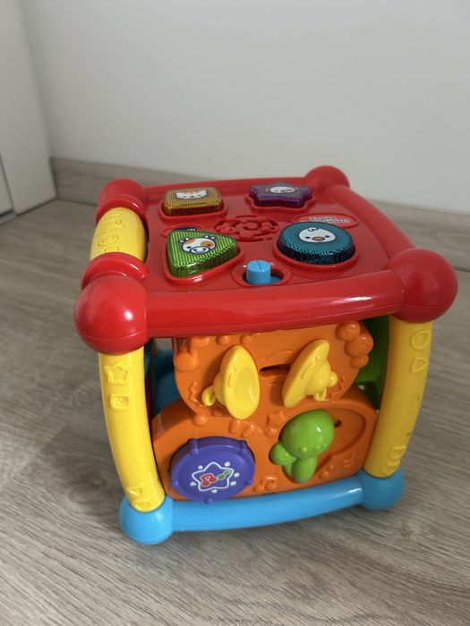 Vtech, interaktywna, edukacyjnia kostka do zabawy dla niemowląt