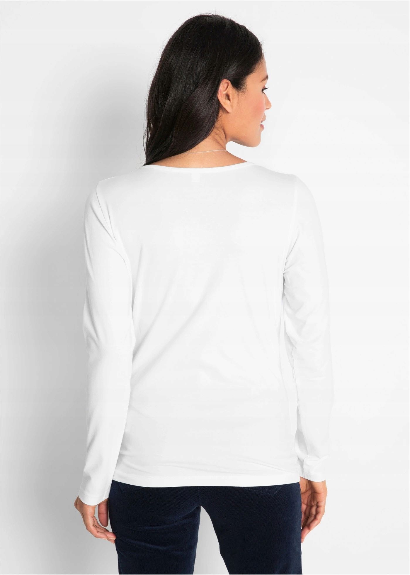 B.P.C biała bluzka z długim rękawem BASIC r.52/54