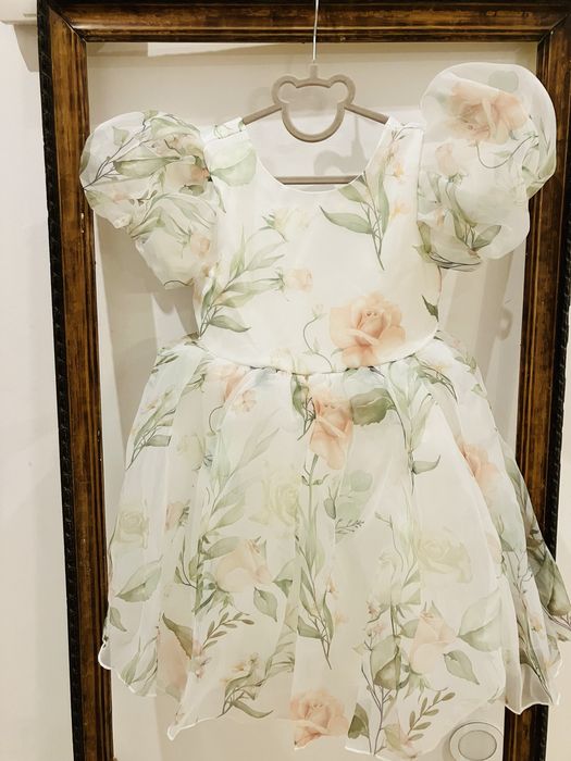 Wyjątkowa sukienka balowa 128 księżniczki 130 tiul wesele komunia