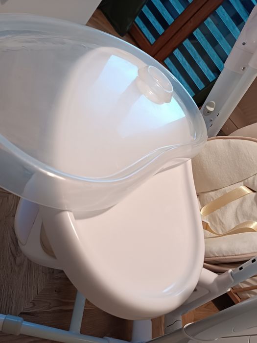 Caretero Indigo, krzesełko do karmienia i huśtawka 2w1,