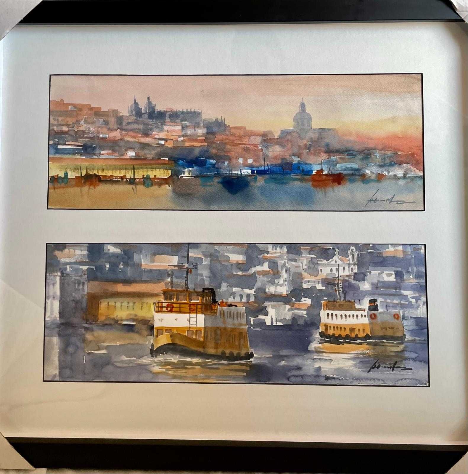 Quadro Original - Aguarelas de António Neves
