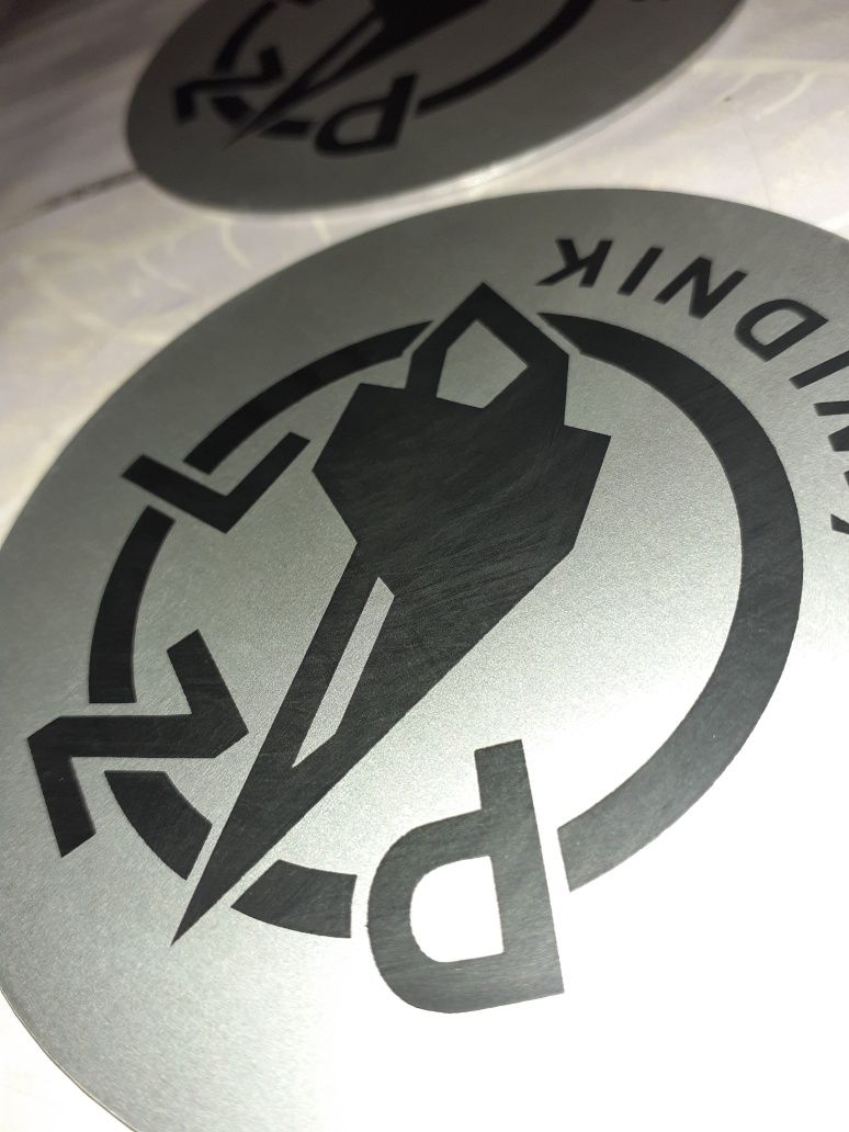 Nowy kpl emblematy aluminiowe wsk125 175 na zbiornik paliwa bak