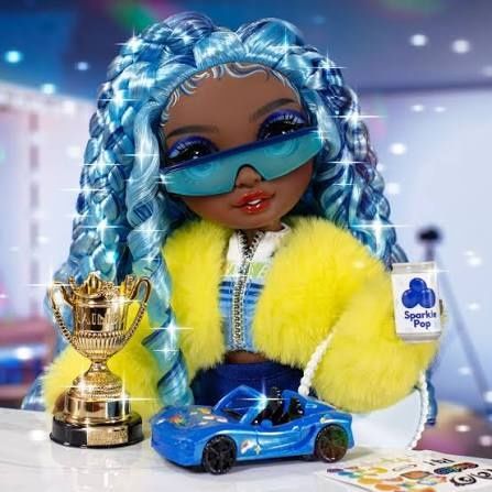 Ориг Rainbow high shine slime sparkle лол skyler марина синя marina