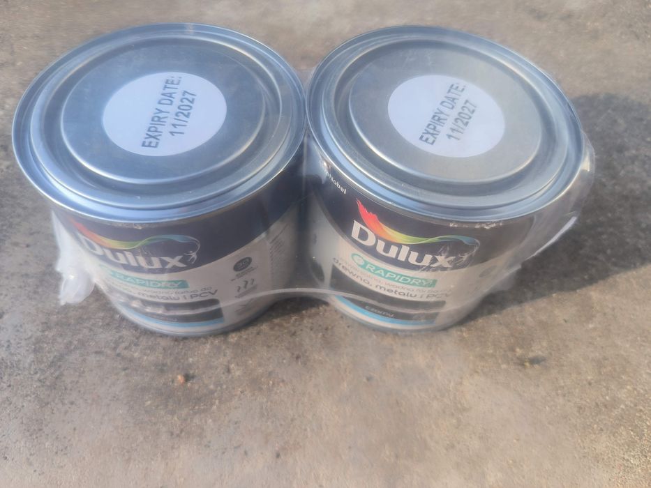 Dulux Farba akrylowa Rapidry czarny mat 2x400 ml 
Dulux Farba akrylowa