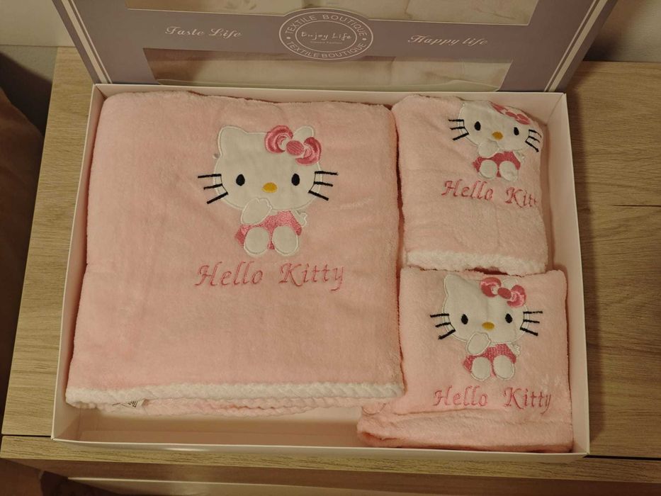 Conjunto de toalhas Hello Kitty