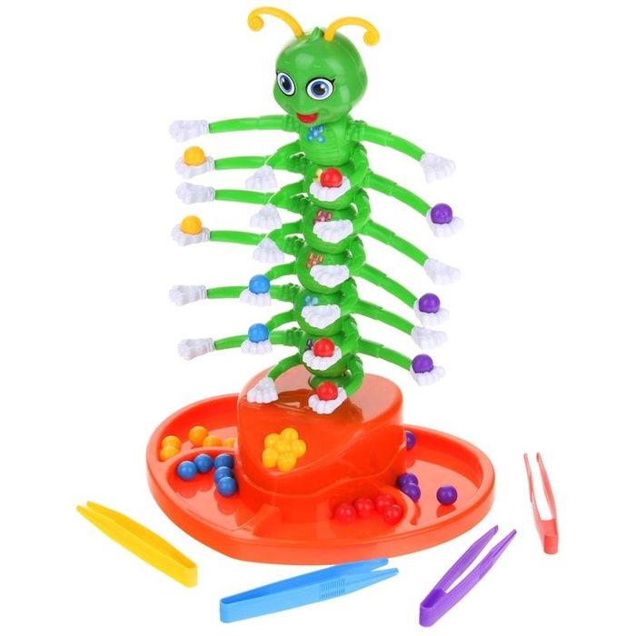 Gra Rodzinna Zręcznościowa Tańcząca Stonoga Gąsienica Układanie Kulek