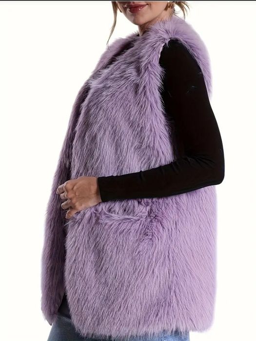 Kamizelka damska brudny fiolet rozmiar 40/42