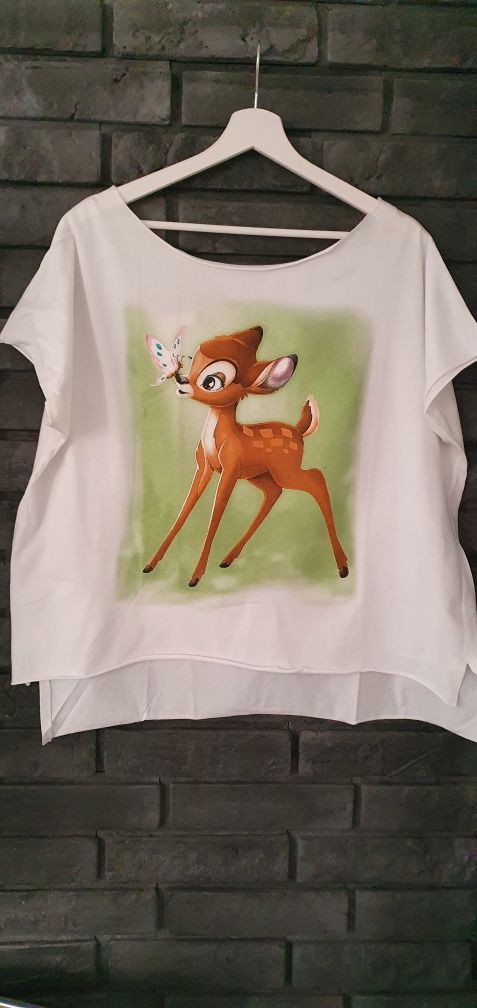 T shirt damski Bambi nowy bez metki