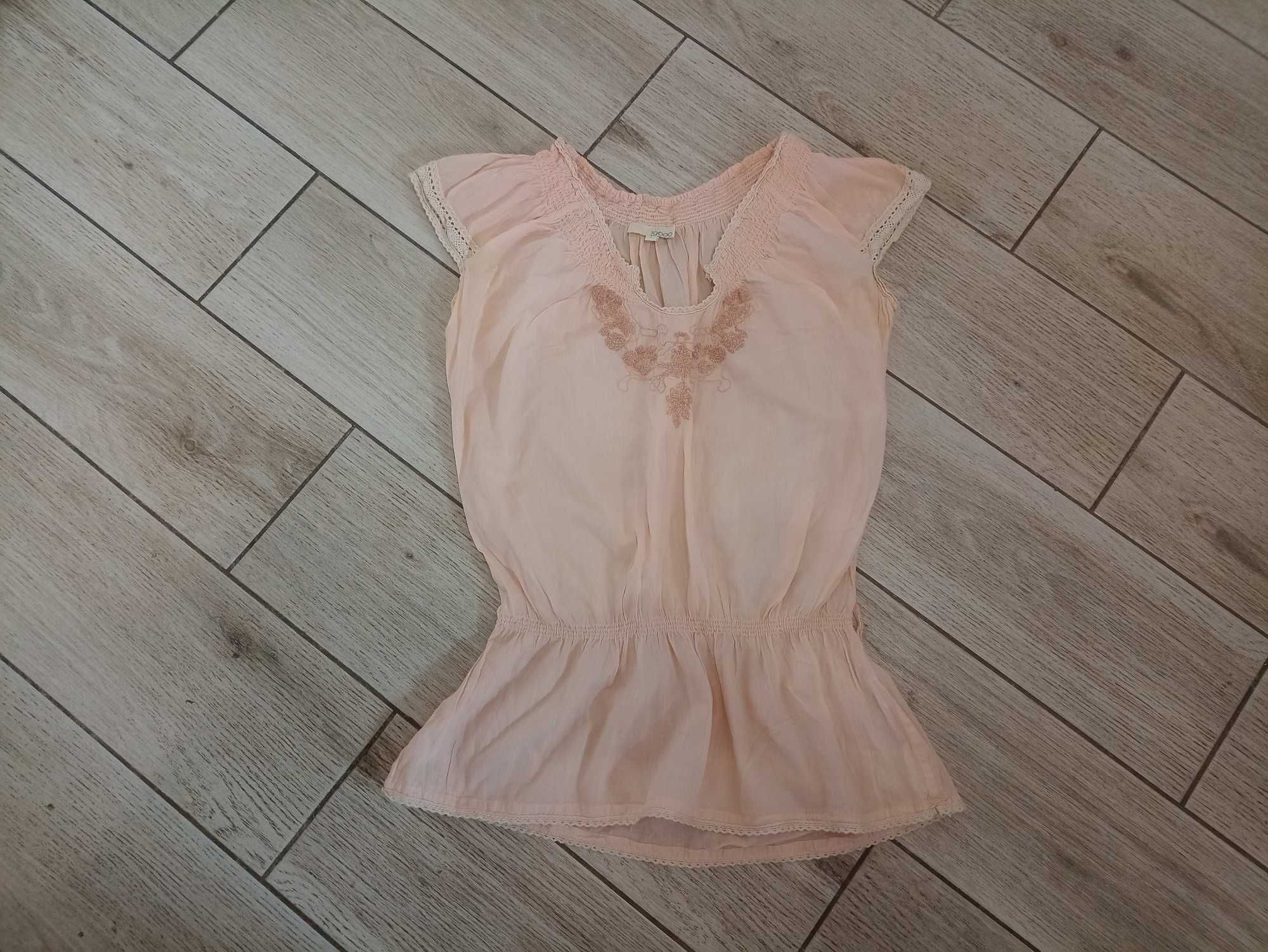 Brzoskwiniowa, letnia  Taboo, hafty bufki  śliczna kobieca, XL