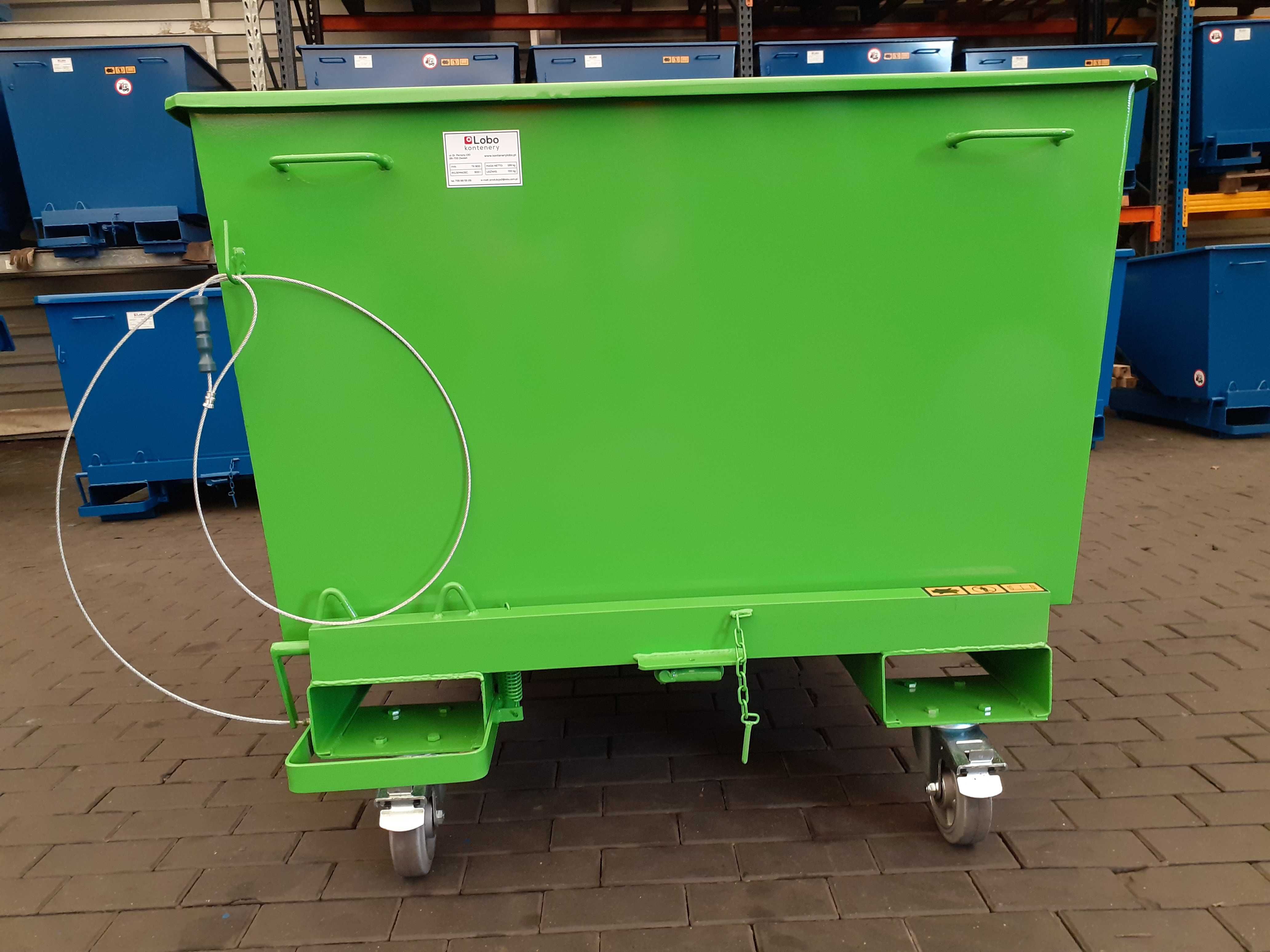 Koleba pojemnik kontener 900 L 0,9 m3  =  Cena producenta brutto