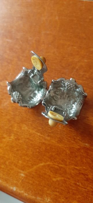 Zestaw naszyjnik i kolczyki vintage z lat 80.