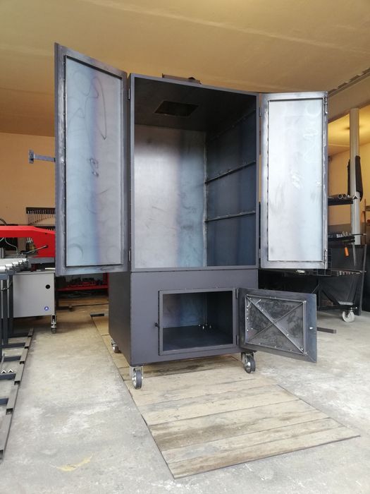 Wędzarnia Przemysłowa Mobilna Grill Masarnicza Wędzok Blacha 4 mm