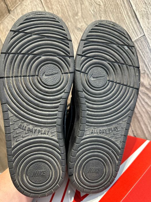 Buty damskie czarne trampki nike court borough mid 2 36,5