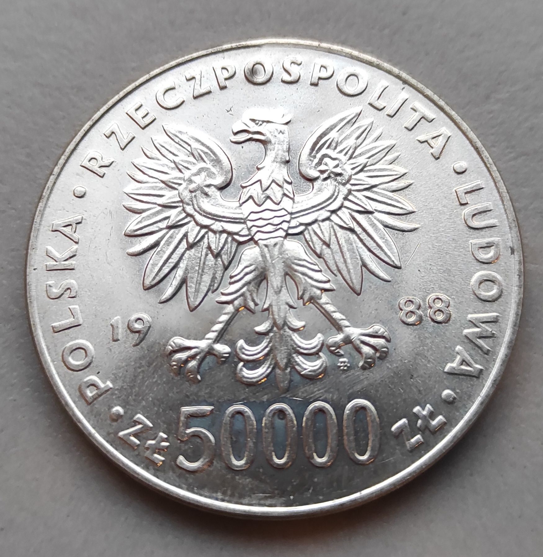 Moneta 50000 Józef Piłsudski 1988