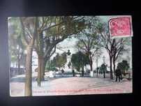 Postal antigo Colorido  ,Lisboa , Selo D. Manuel II , 1910
