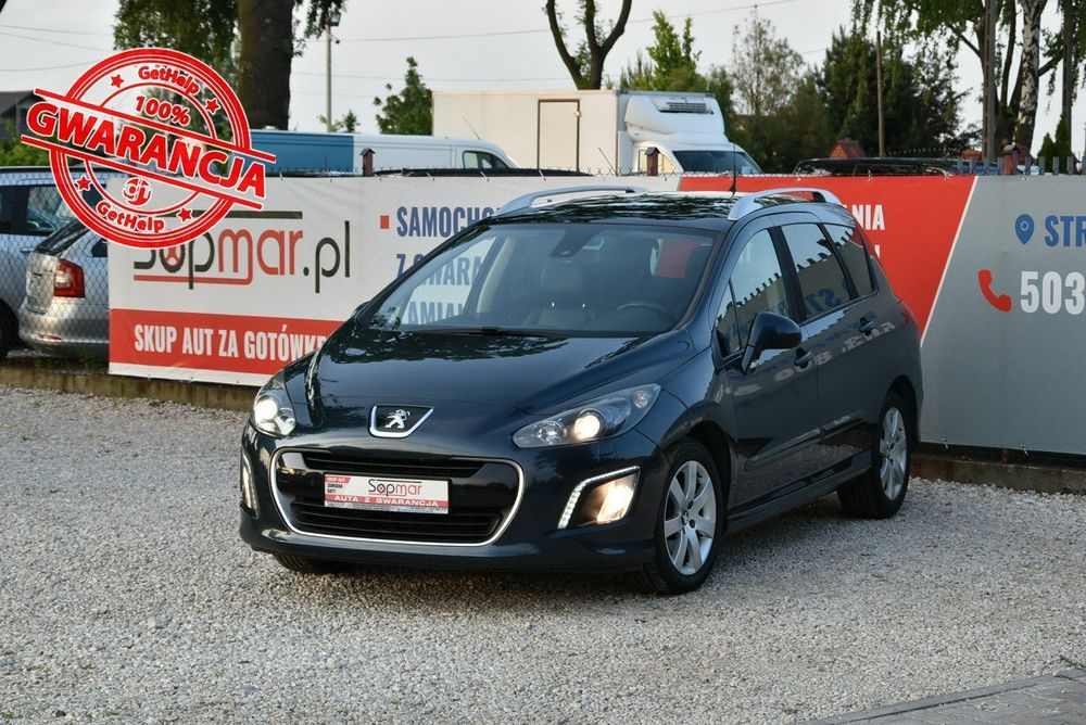 Peugeot 308 SW 1.6eHDi 112KM Automat XII.2011r. 7osób Climatronic LED Skóra Panora