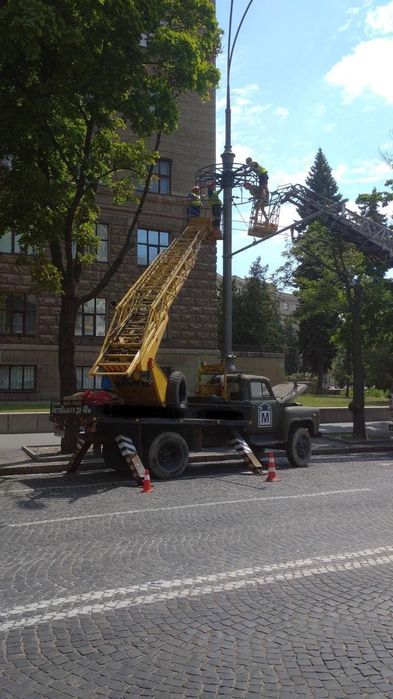 Автовышки от 15м до 45м, и мини-экскаватора HITACHI (услуги и аренда)
