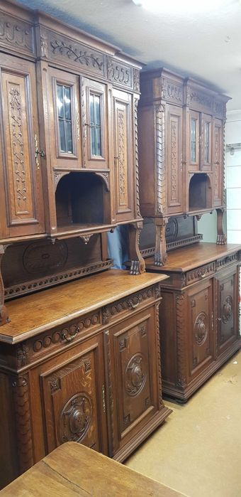 Stary drewniany kredens retro antyk w dobrym stanie