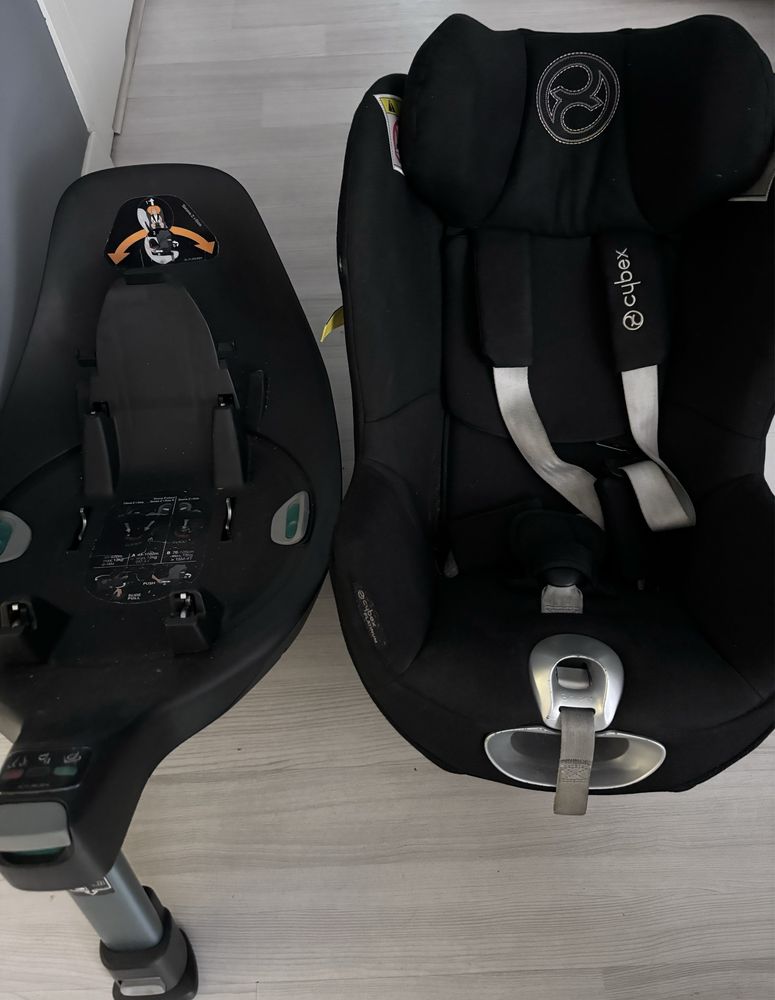 Cybex fotelik obrotowy z bazą Sirona Z i-size tapicerka Platinum