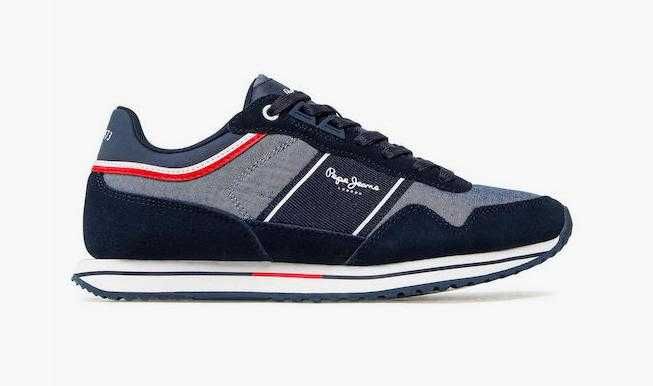 Pepe Jeans Tour Club Chambray Men's Sneakers Navy Blue