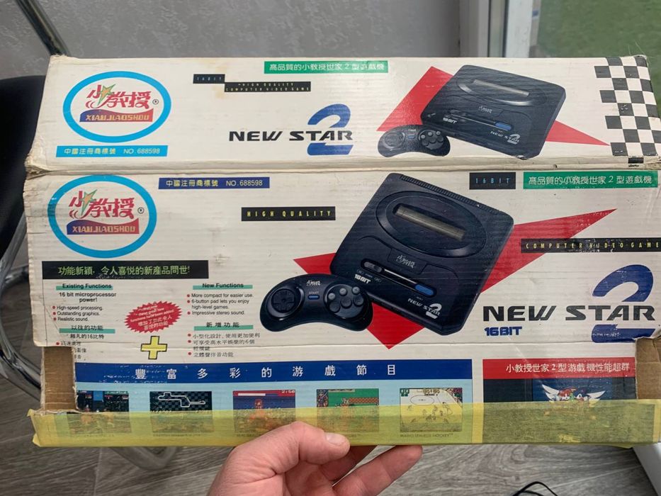 Консоль приставка sega MD2 сега 16 бит 16 bit New Star 2
