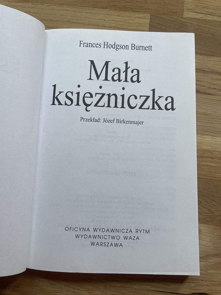 Frances Hodgson Burnett Mała Księżniczka