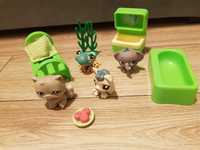 Zestaw lps, little pet shop 4figurki+6akcesorii