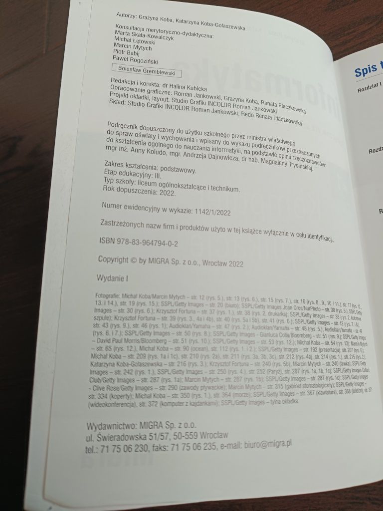 Informatyka 1-3, komputer i aplikacje