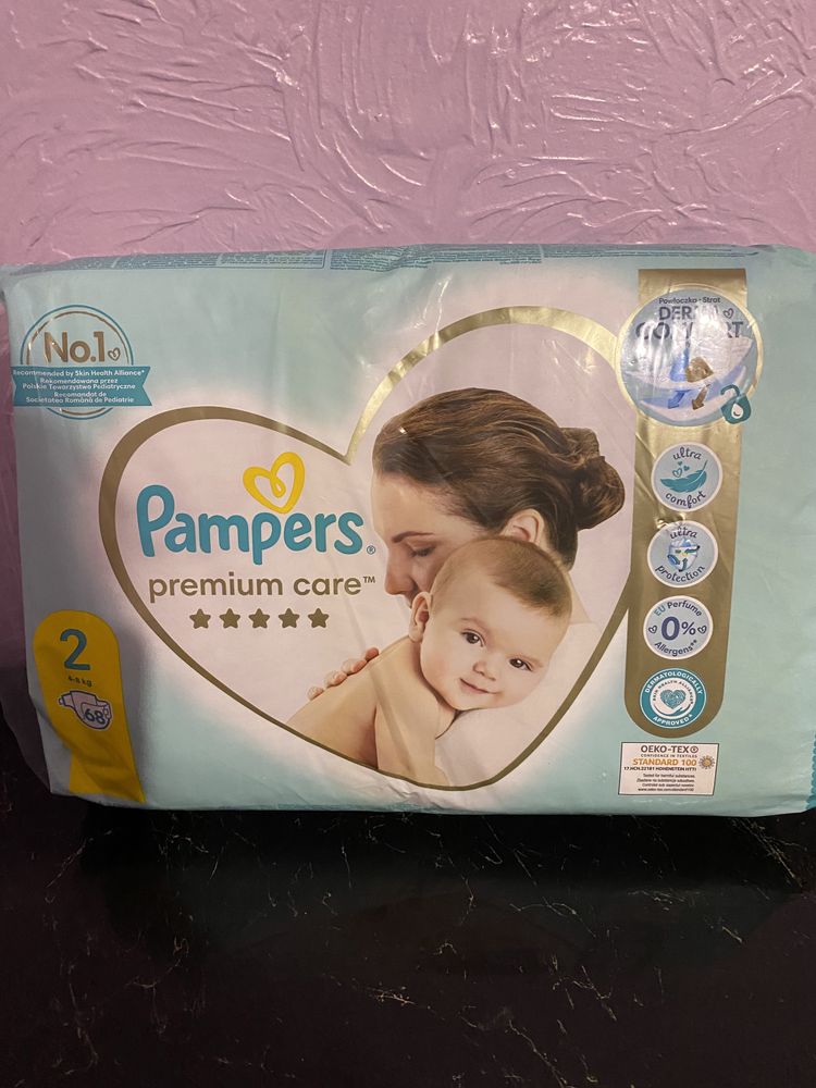 Підгузки pampers premiym care 2