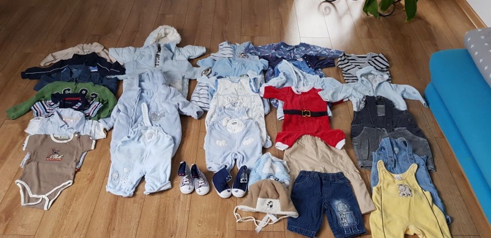 MEGA paka dla chłopaka - ubranka 0- 12 m-cy