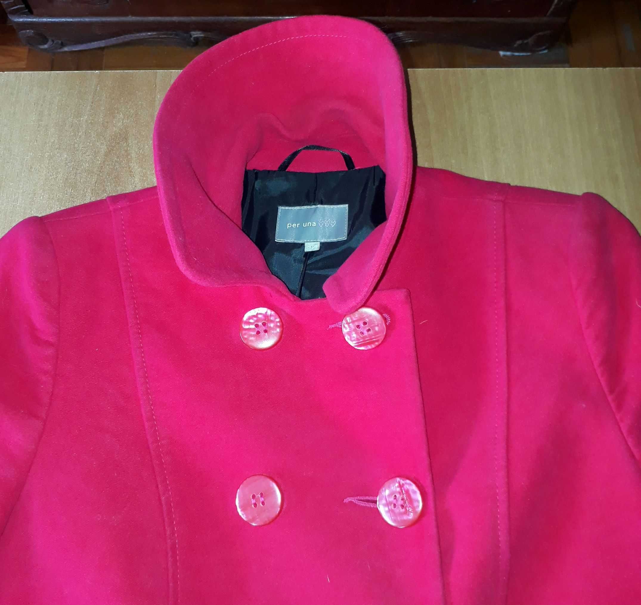 Элегантное пальто  Marks&Spencer 100% хлопок  р.12  цвет Deep pink