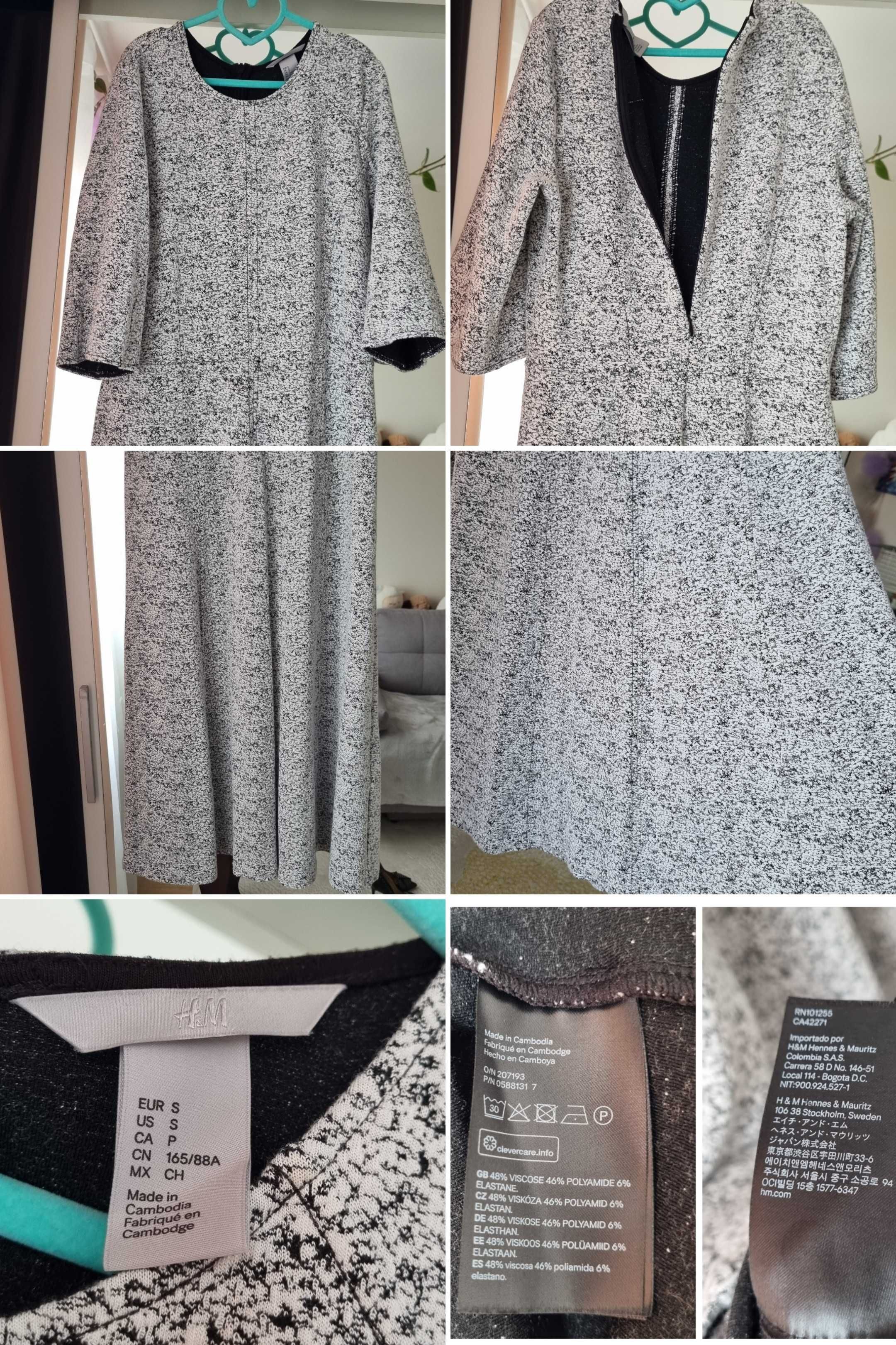 Sukienka damska H&M na co dzień do biura i wiele okazji rozmiar S-M