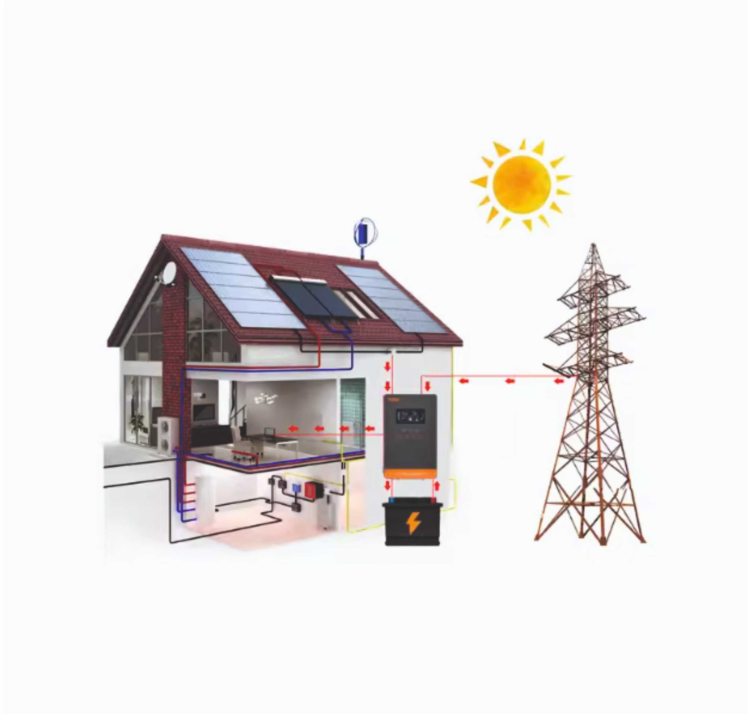 Преміум якість, інвертор инвертор Powmr POW-HVM4.5K-24V-P,