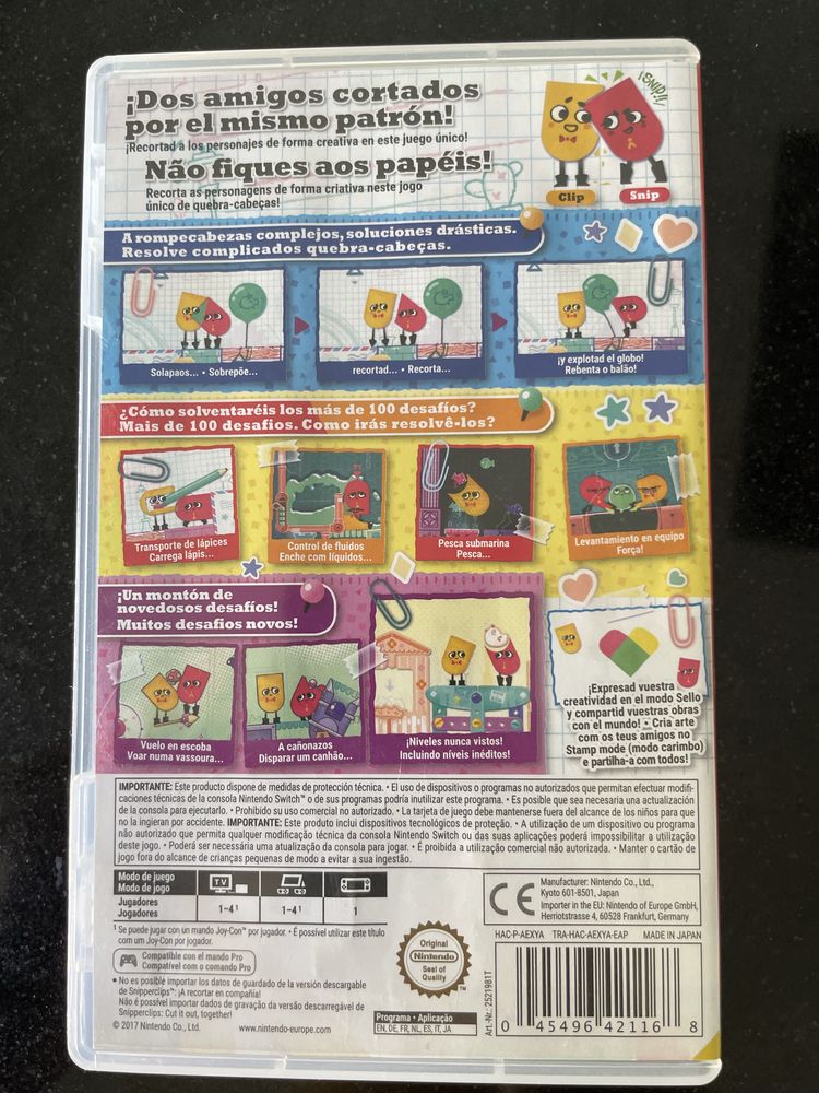 Snipperclips plus para Nintendo Switch