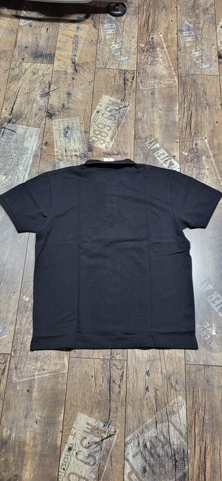 Czarna koszulka polo męska porządna bawełna kołnierzyk XL