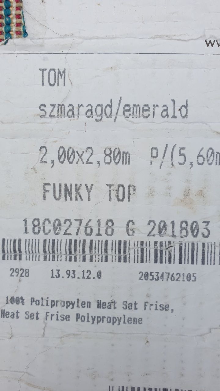 Dywan funky top szmaragd