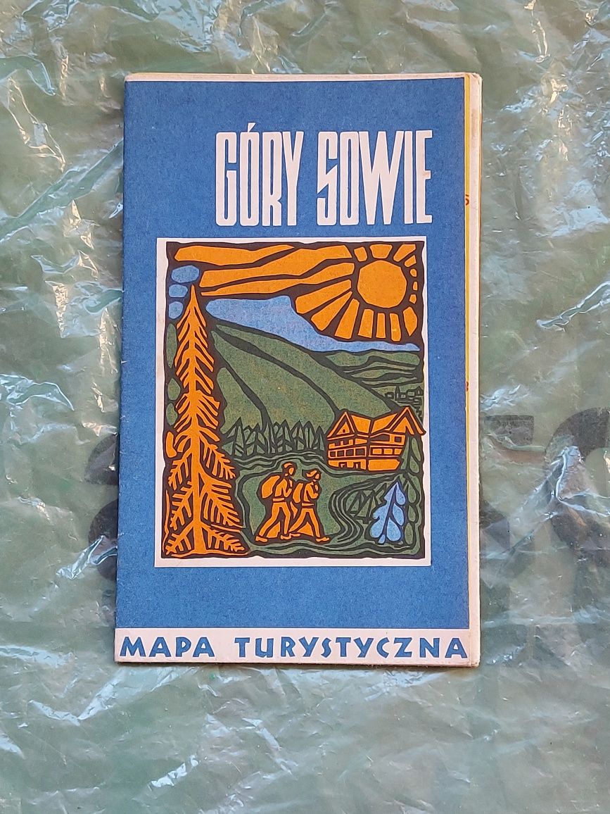 Stara MAPA turystyczna GÓRY SOWIE 1976rok