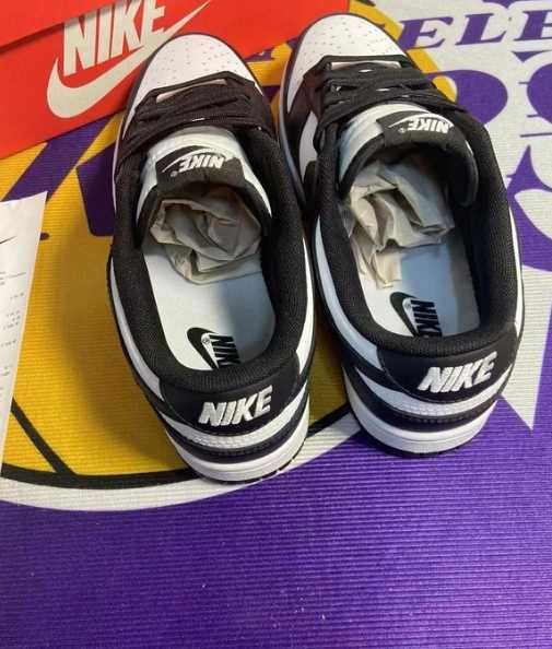 nike dunk biack low whute panda 40