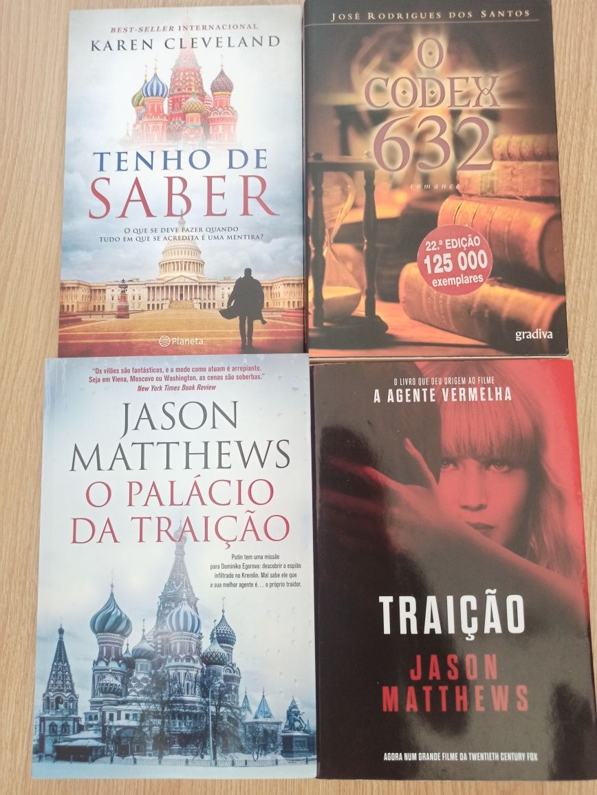 Vários livros Policiais