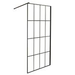 Nowa kabina prysznicowa ścianka Kerra WALK-IN WI Techno 100x200 czarna