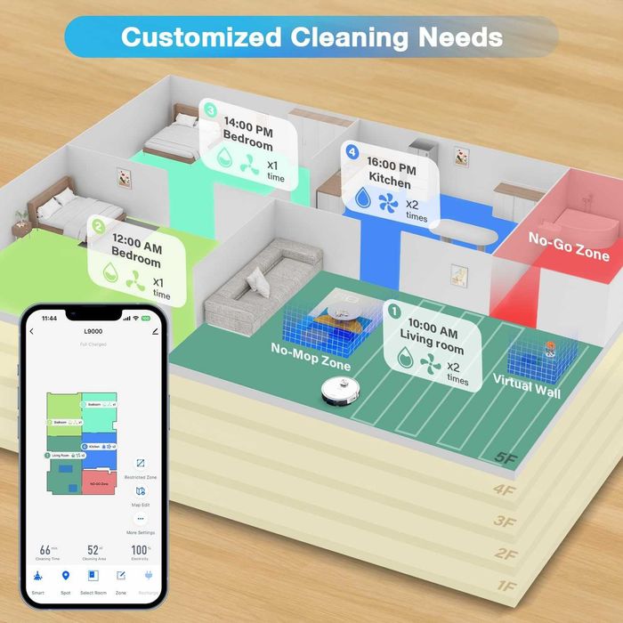Tikom L9000 robot sprzątający z funkcją mopowania