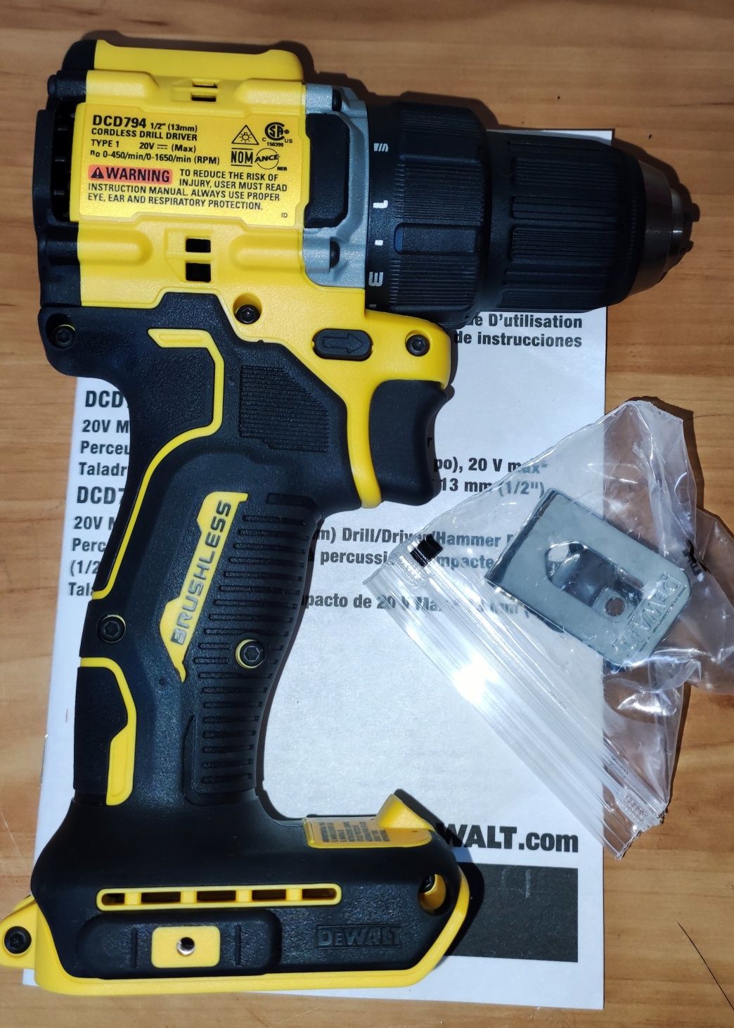 Dewalt dcd794 brushless 20v max Made in Mexico 100% оригінал