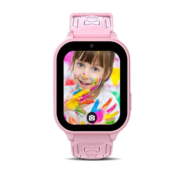 Blavec Smartwatch K-02 Kids Voice Call / GPS / 4G / SOS różowy