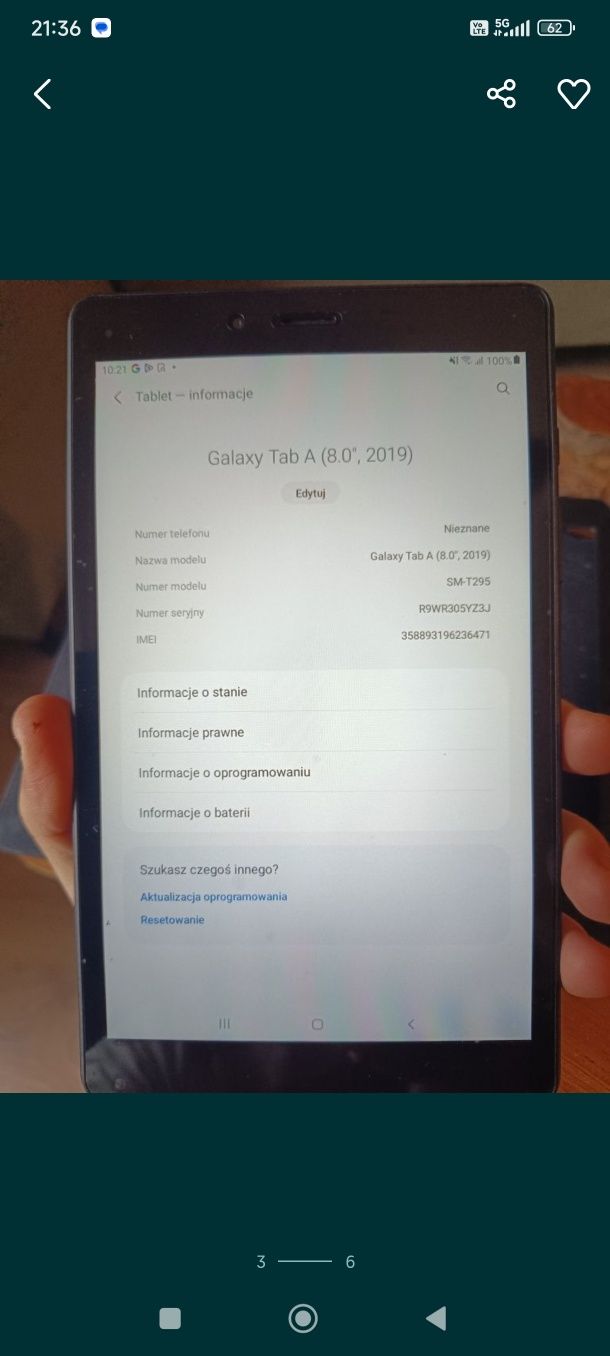 Samsung Galaxy TAB A SMT 295 LTE WiFi